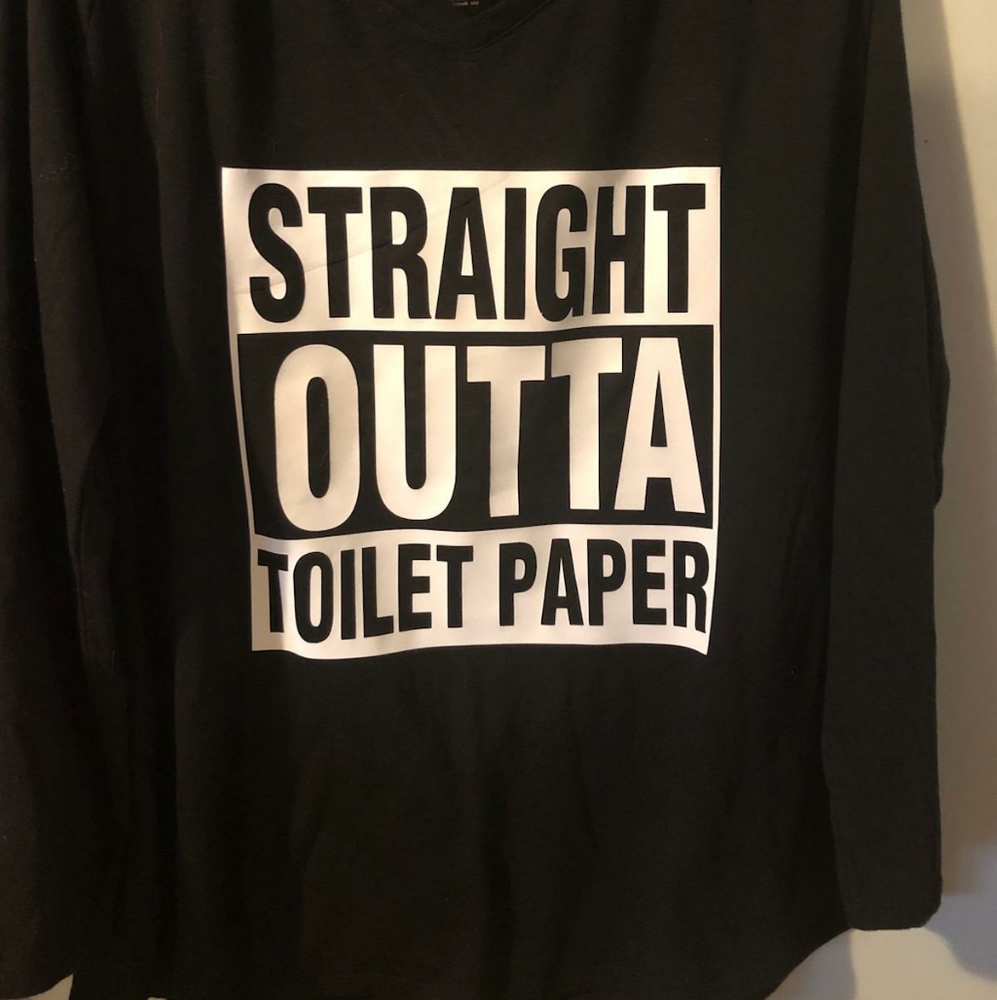 Straight outta toilet paper tshirt nwot